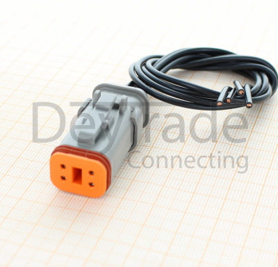 10PCS Deutsch DTM06-4S  4 Pin Male Connector